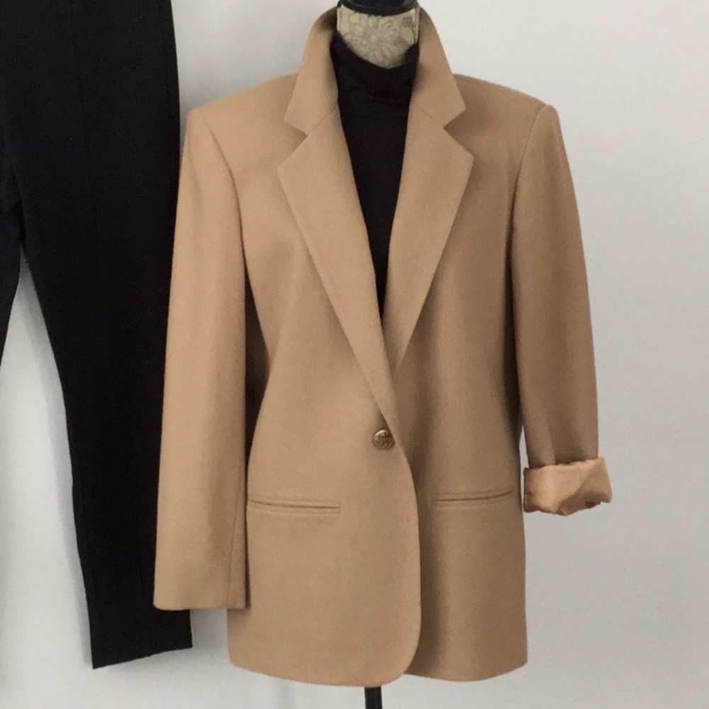 Camel 100% Wool Blazer
